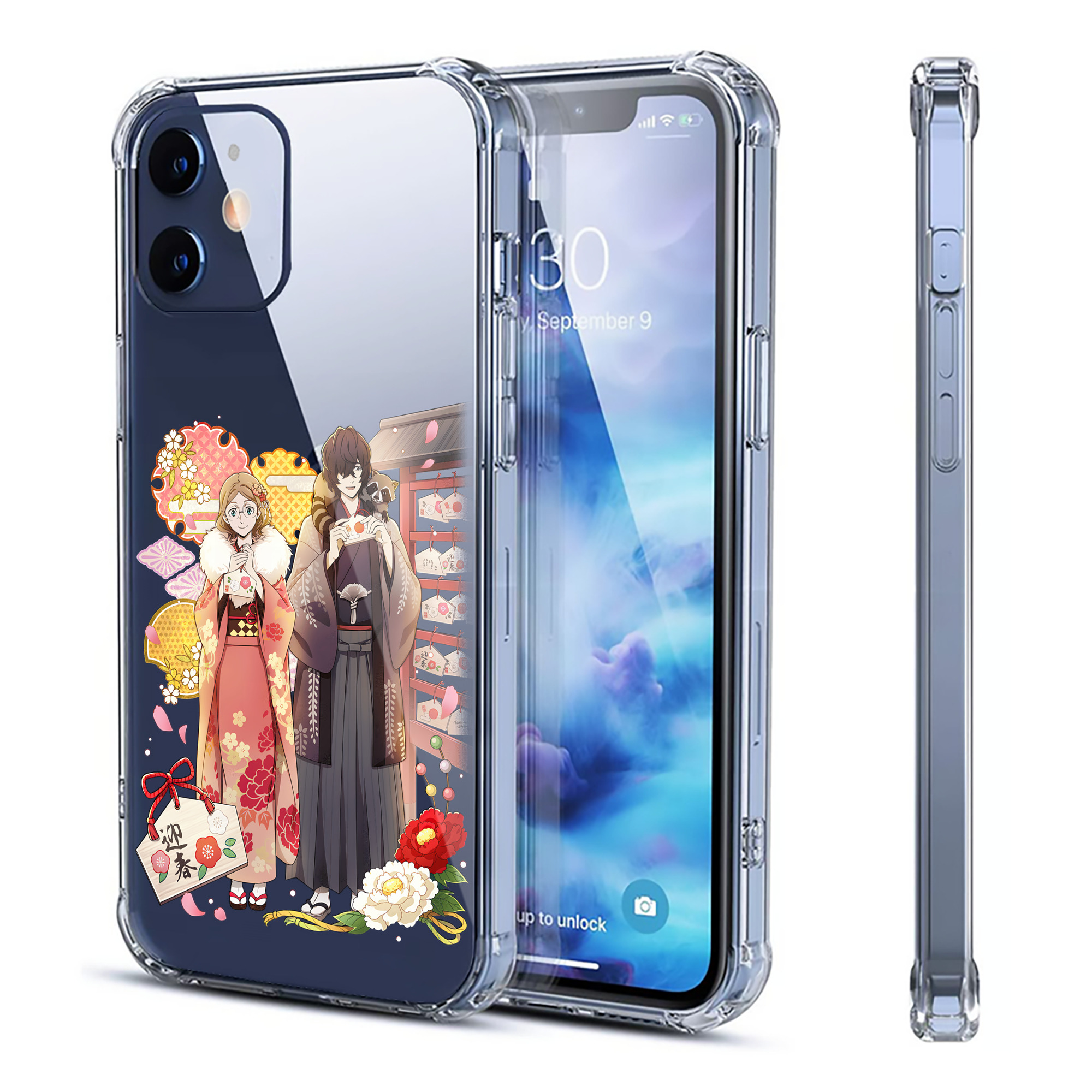 （画像用） 文豪ストレイドッグス Bungo Stray Dogs 【iPhone 12シリーズ対応】透明スマホケース（クリアソフトケース）